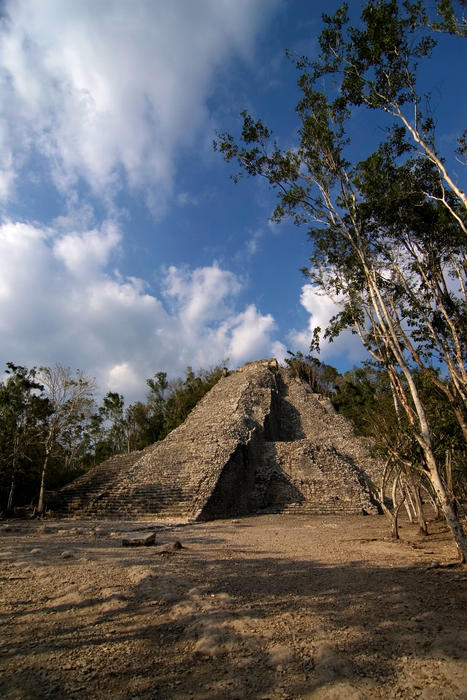Ruins of the Grand Pyramid at Coba